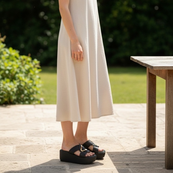 Gianna Kazakou Handmade Greek Black Leather Sandals – Size 40 (Never Worn) - Picture 5 of 8